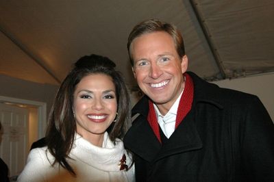 Chris Wragge and Kristine Johnson from WCBS TV
 Photo