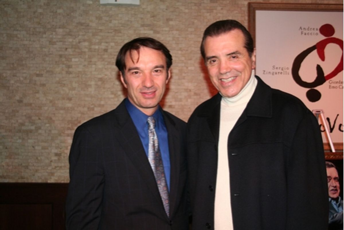 Ilir Rizaj and Chaz Palminteri
 at 