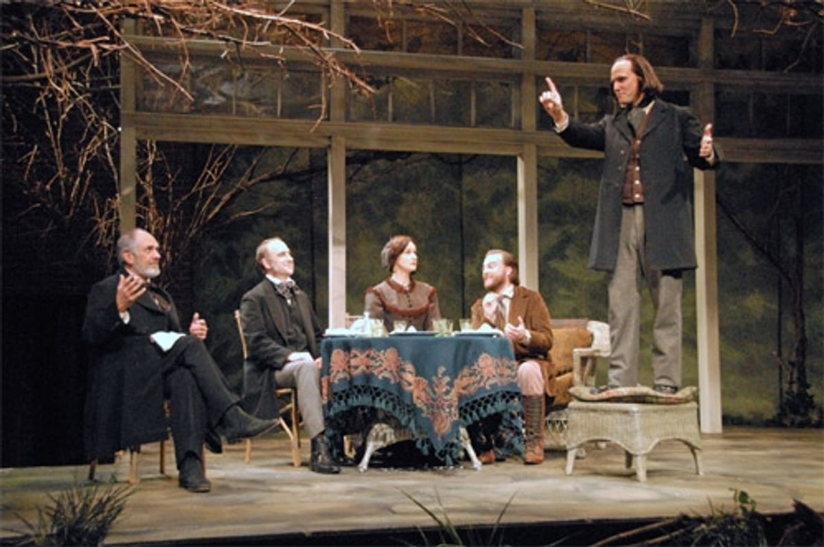 l-r: Michael Cristofer, Michael Countryman, Bianca Amato, Manoel Felciano and Neal Huff
 at 