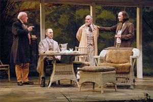 l-r: Peter Maloney, Michael Countryman, Michael Cristofer and Neal Huff Photo