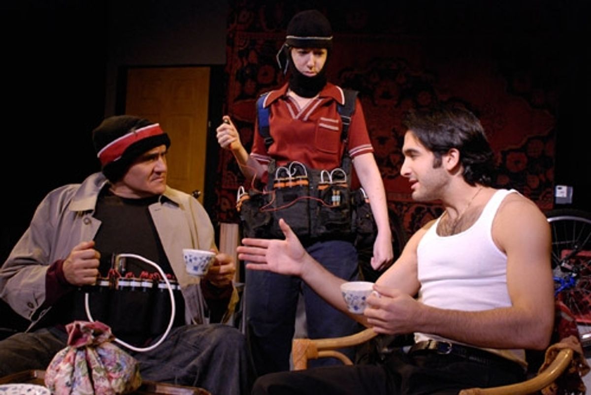 Anthony Patellis, Michelle Solomon and Jeremy Cohen at 