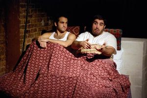 l-r: Jeremy Cohen (Assaf) and Mike Mosallam (Aziz) Photo