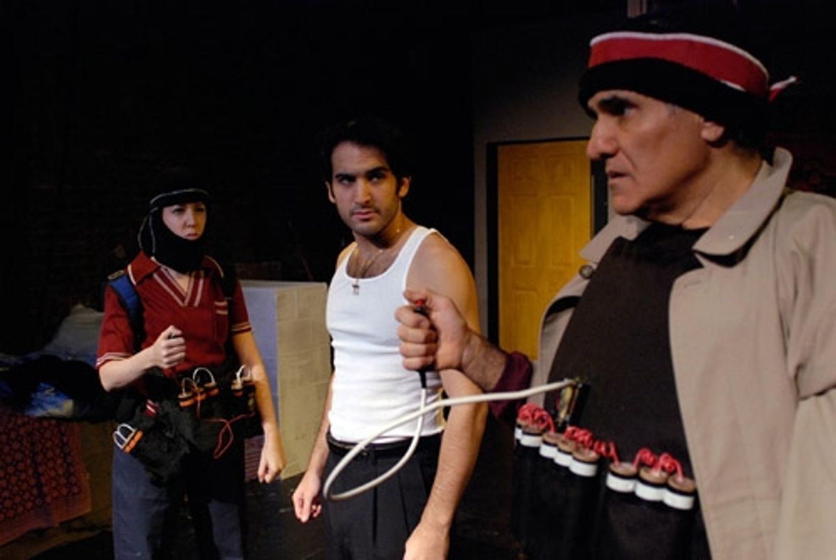 l-r: Michelle Solomon, Jeremy Cohen and Anthony Patellis at 