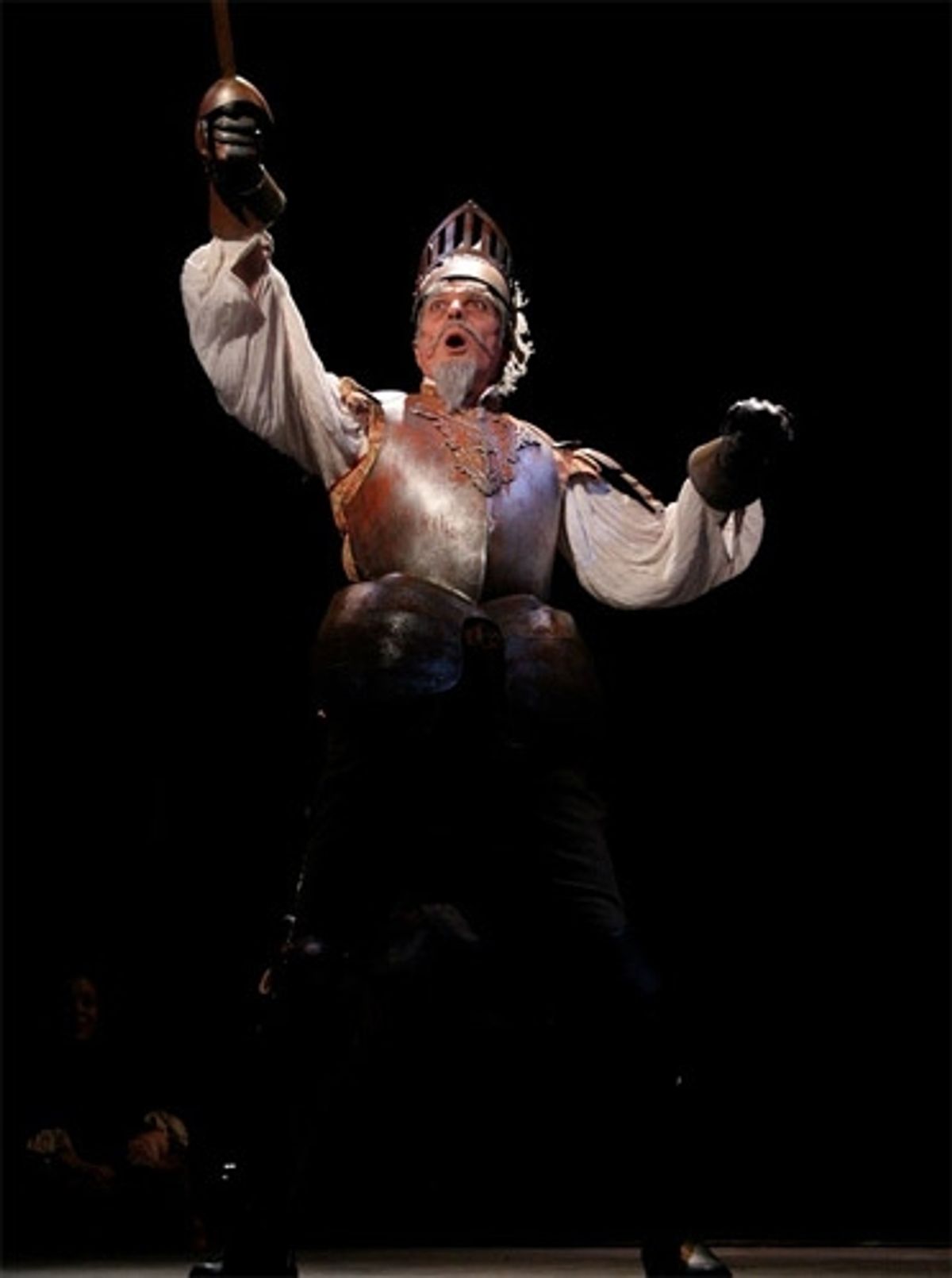 Robert Cuccioli as Don Quixote at 'Man of La Mancha' with Robert Cuccioli