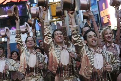 Michael Gruber, Paul McGill, Jeffrey Schecter and Charlotte D'Amboise are all smiles! Photo