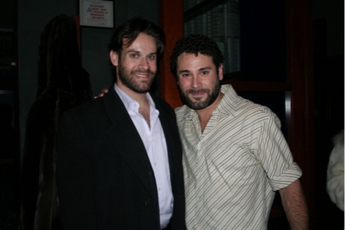 David Villella (Tenorio/Mule/Barber) and Richard Todd Adams at 'Man of La Mancha' Opening Night at White Plains