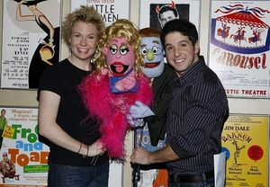 Jennifer Barnhart (with Lucy The Slut) and Howie Michael Smith (with Rod) Photo