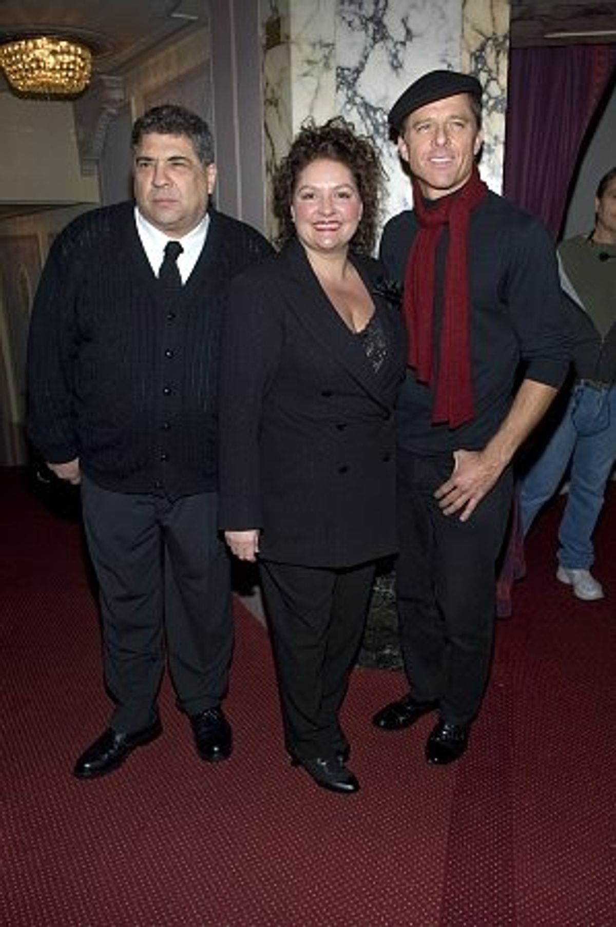 Vincent Pastore, Aida Turturro and Maxwell Caulfield at 