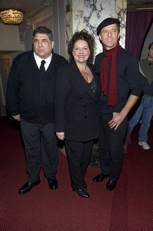 Vincent Pastore, Aida Turturro and Maxwell Caulfield Photo