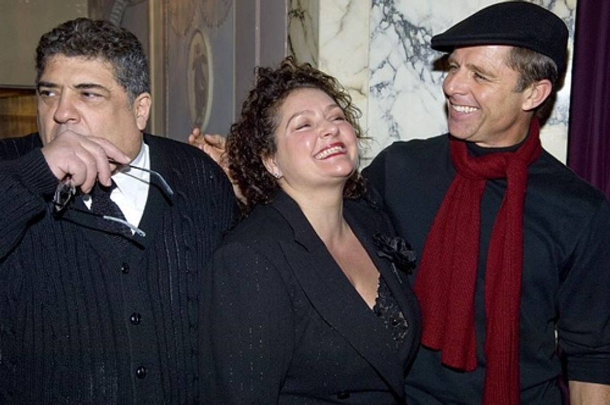 Vincent Pastore, Aida Turturro and Maxwell Caulfield at 