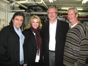 Ian McShane, Gwen McShane, Tracy Letts (Playwright) and Troy West Photo