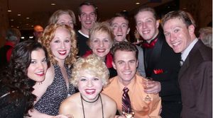 Members of the ensemble with Kelli Barclay and Mike Masters Photo