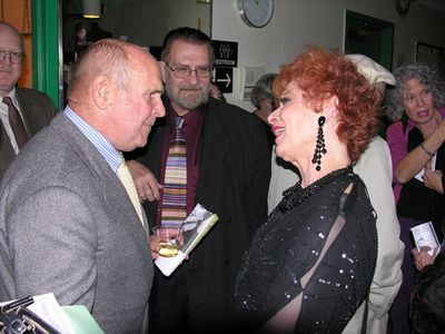 ABC Sports Commentator, Dick Button congratulates Carol Lawrence on her Opening Night Photo