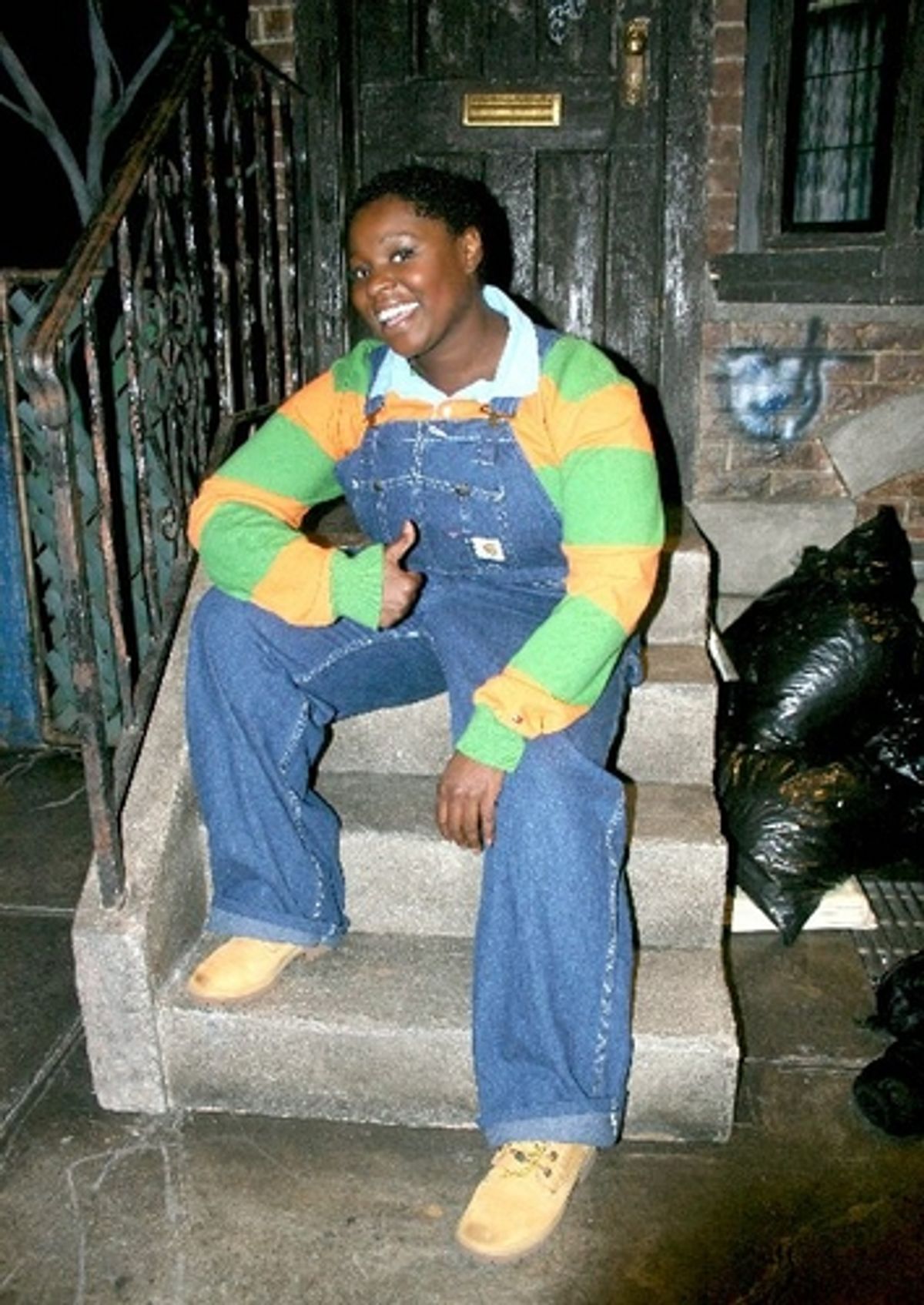 Danielle K Thompson as Gary Coleman at 'Avenue Q' Tour Washington DC Backstage