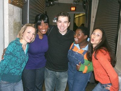 Cast members Maggie Lakis, Erica Robinson, Robert McClure, Danielle Thompson and Jenn Photo