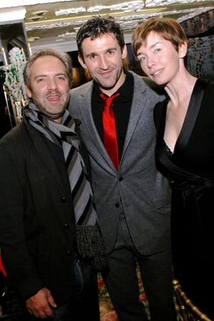 Sam Mendes, Jonathan Cake and Julianna Nicholson Photo
