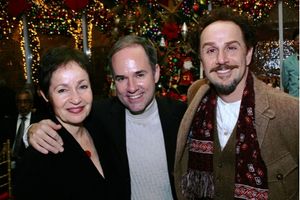 Lynn Ahrens, Stephen Flaherty and John Kassir Photo