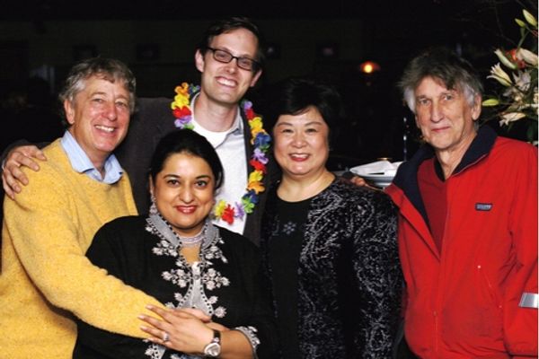Bill Buell, Geeta Citygirl, Davis McCallum, Ruth Zhang, and Charles Mee Photo