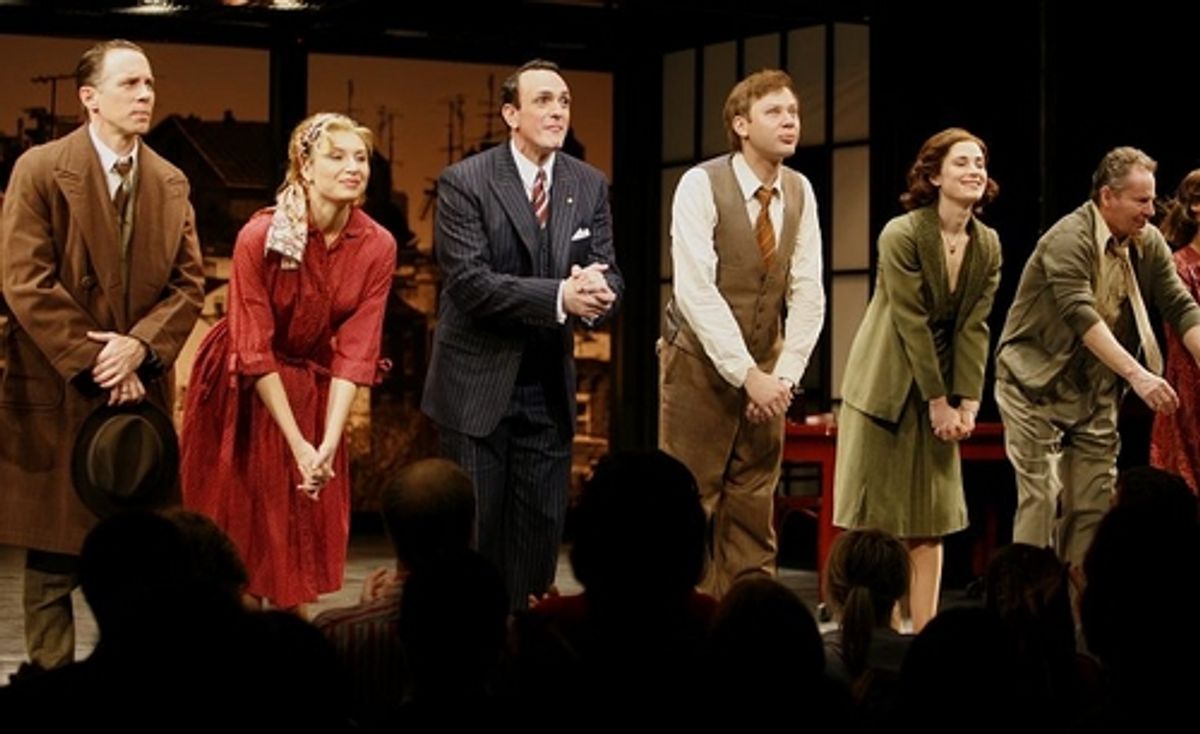 Hank Azaria and Jimmi Simpson with the company at 