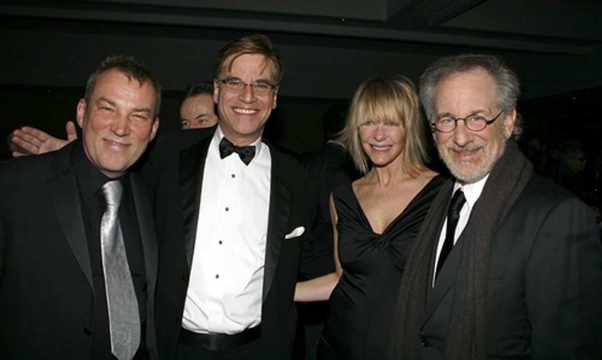 Des McAnuff, Aaron Sorkin, Kate Capshaw and Steven Spielberg at 