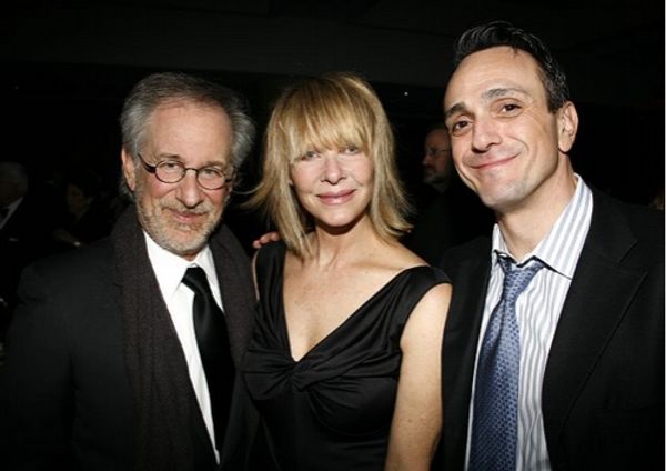 Steven Spielberg, Kate Capshaw and Hank Azaria Photo