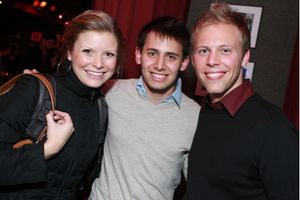 Chelsea Krombach, Benj Pasek and Justin Paul Photo