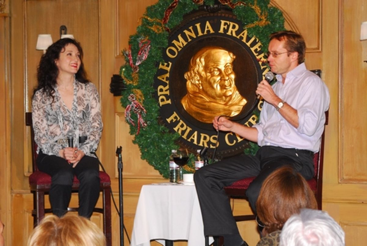 Bebe Neuwirth and Michael Riedel at 