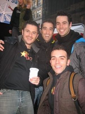 (clockwise from far left) Altar Boyz Jim Daly, Ryan Strand, Chad Doreck, and Joey Kho Photo