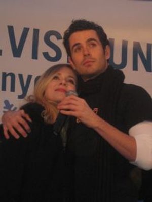 Chad Doreck serenades Liz Holtan Photo