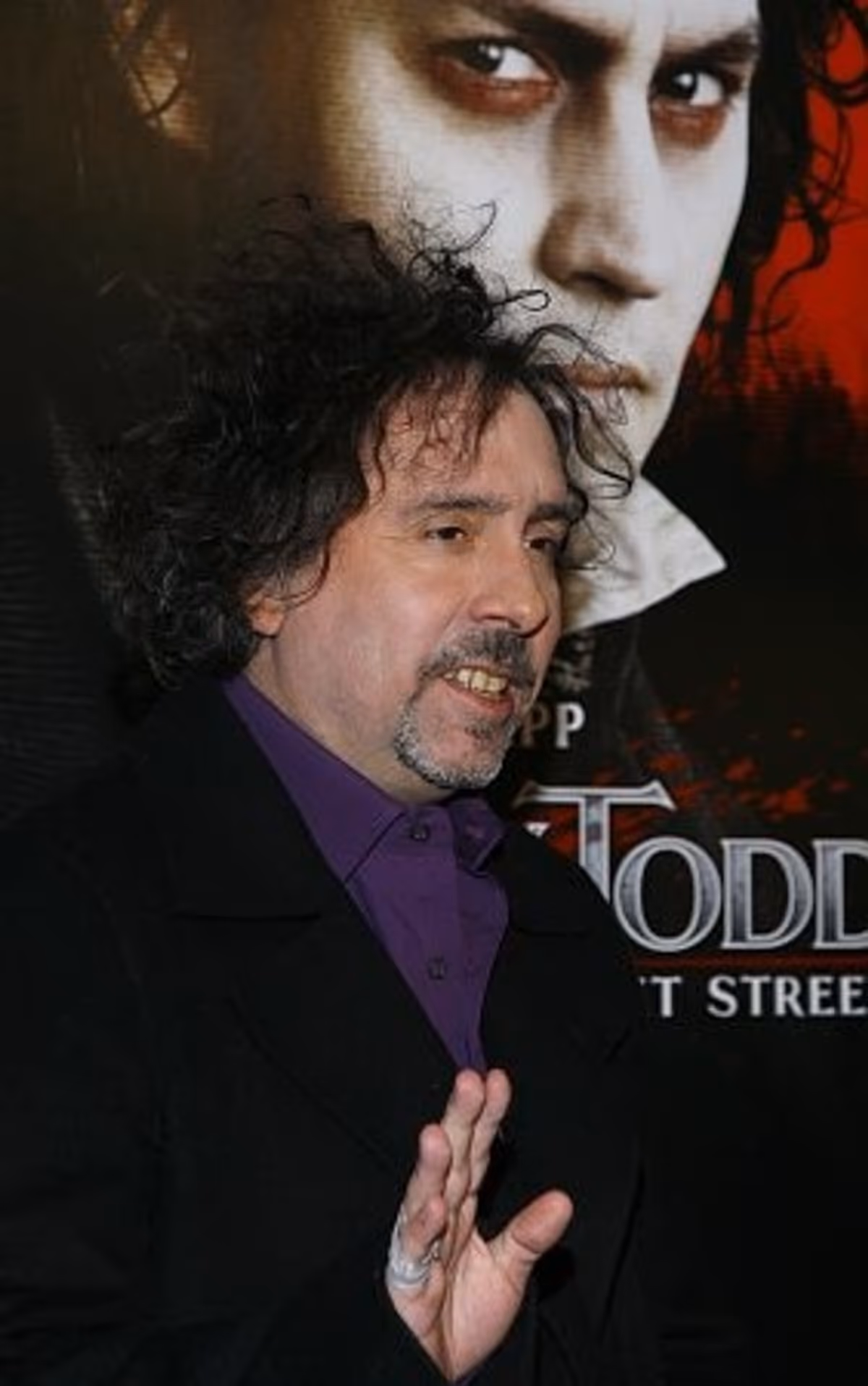 Tim Burton (Director) at 'Sweeney Todd' NYC Movie Premiere