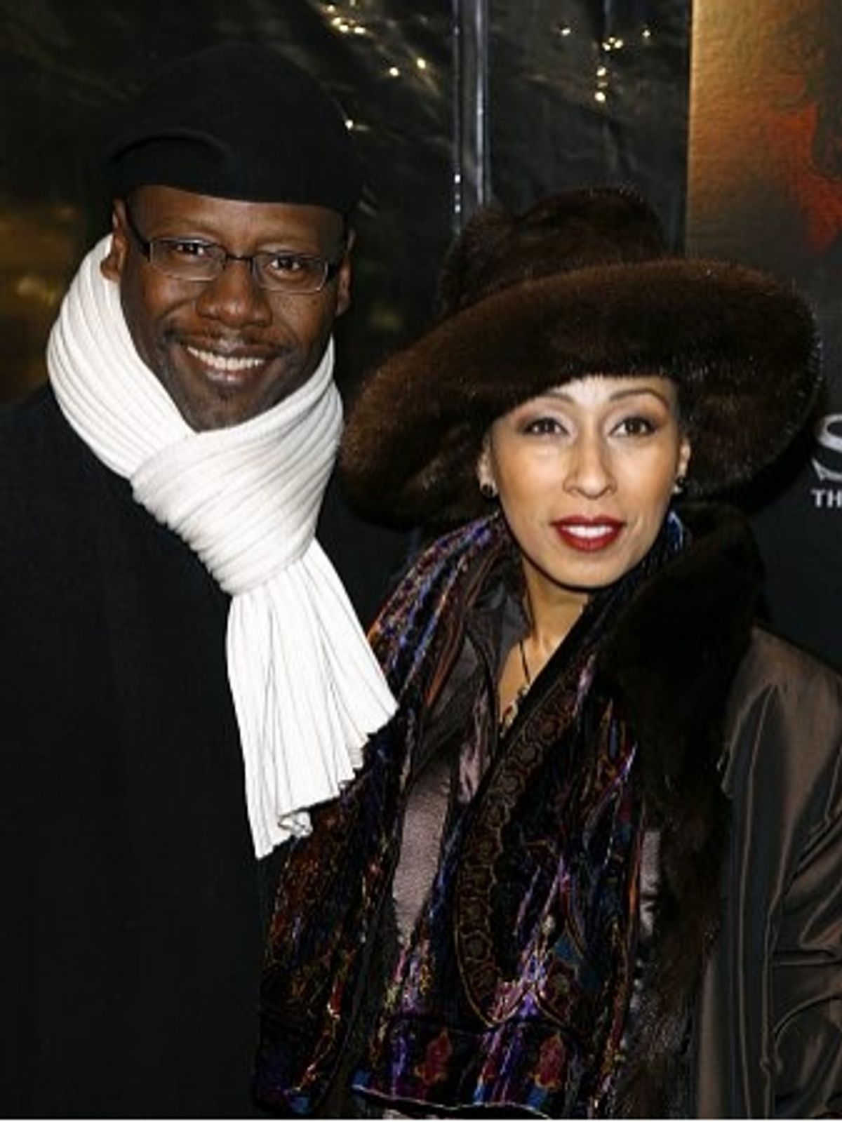 Tamara Tunie and guest at 'Sweeney Todd' NYC Movie Premiere