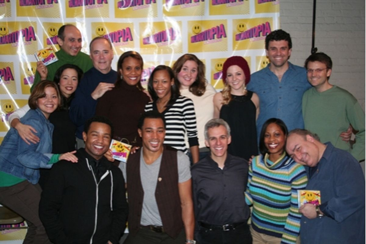 Musical Director August Eriksmoen (far right) with the cast of Walmartopia at 