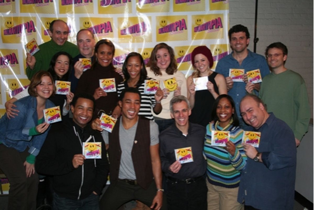  August Eriksmoen (far right) with the cast of Walmartopia at 