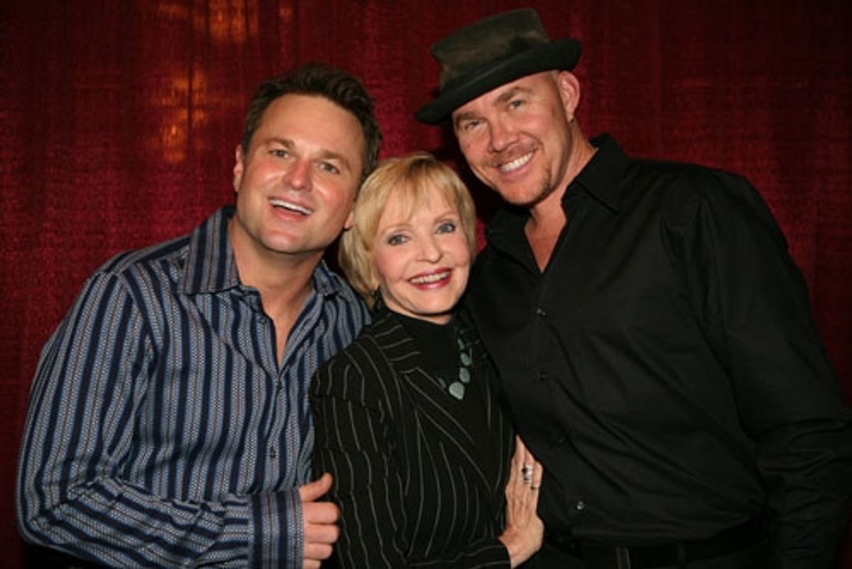 Sam Harris with Florence Henderson and Todd Schroeder at 