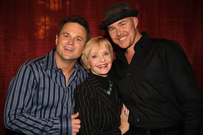 Sam Harris with Florence Henderson and Todd Schroeder Photo
