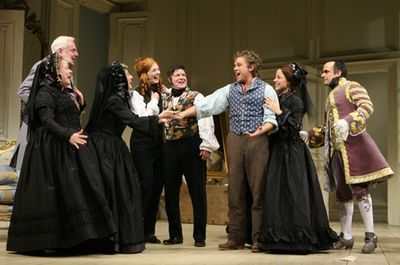 l-r: Marylouise Burke, John McMartin, Patricia Conolly, Bridget Regan, Michael McGrat Photo