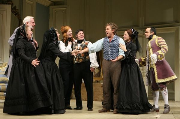 l-r: Marylouise Burke, John McMartin, Patricia Conolly, Bridget Regan, Michael McGrat Photo
