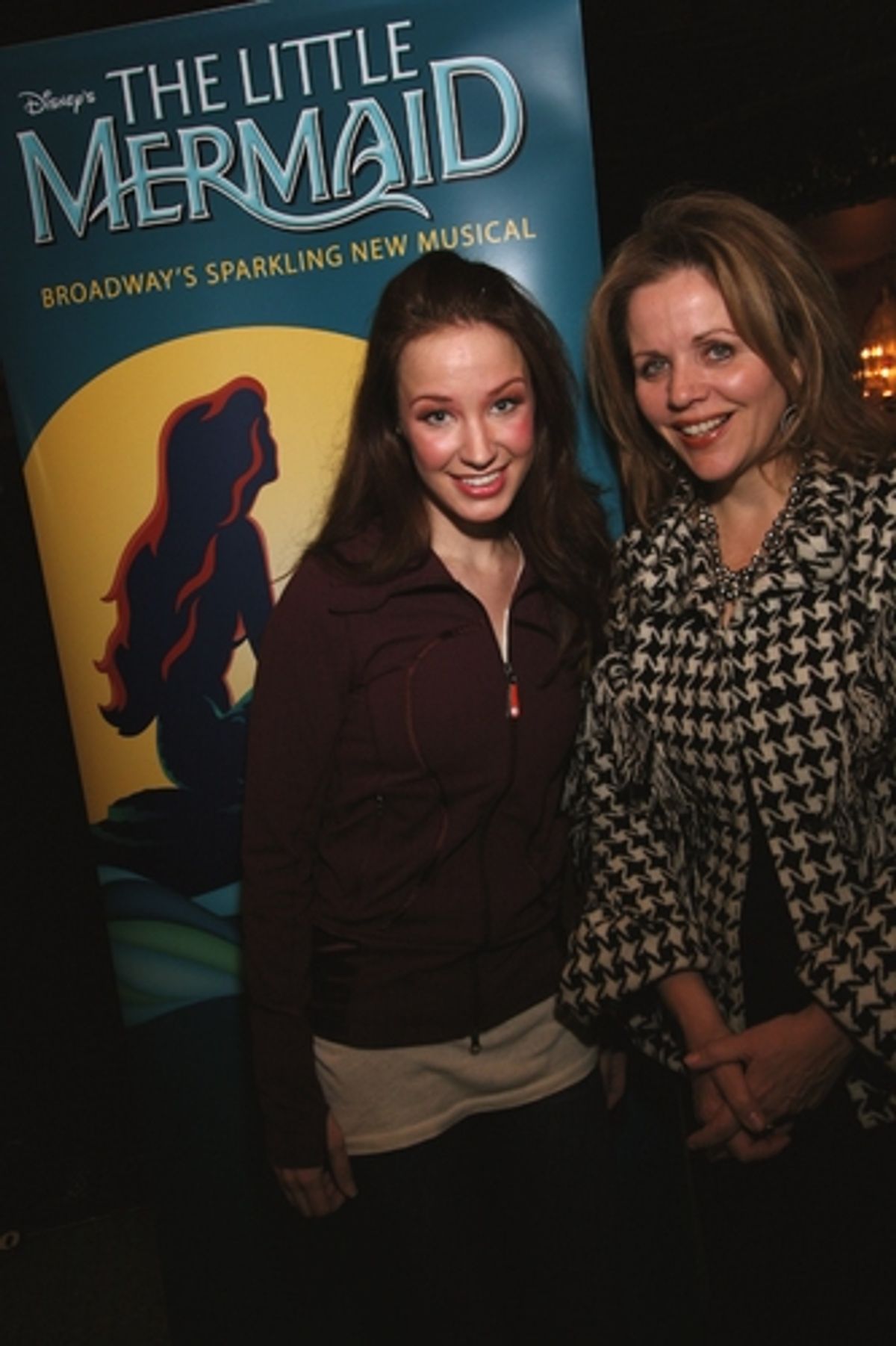 Sierra Boggess (Ariel) and RenÃ©e Fleming at 