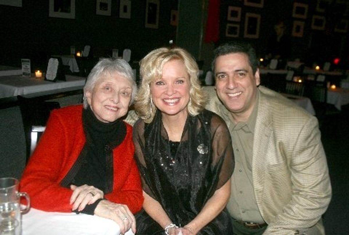 Celeste Holm, Christine Ebersole and Frank Basile at 