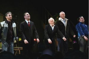 Sean Mahon, Ciaran Hinds, Jim Norton, David Morse and Conleth Hill Photo