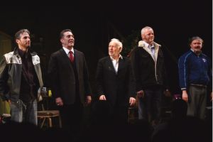 Sean Mahon, Ciaran Hinds, Jim Norton, David Morse and Conleth Hill Photo