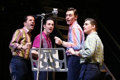 Steve Gouveia, Christopher Kale Jones, Erich Bergen and Deven May Photo