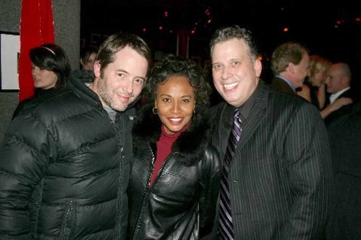 Matthew Broderick, Jennifer Lewis and Billy Stritch at 