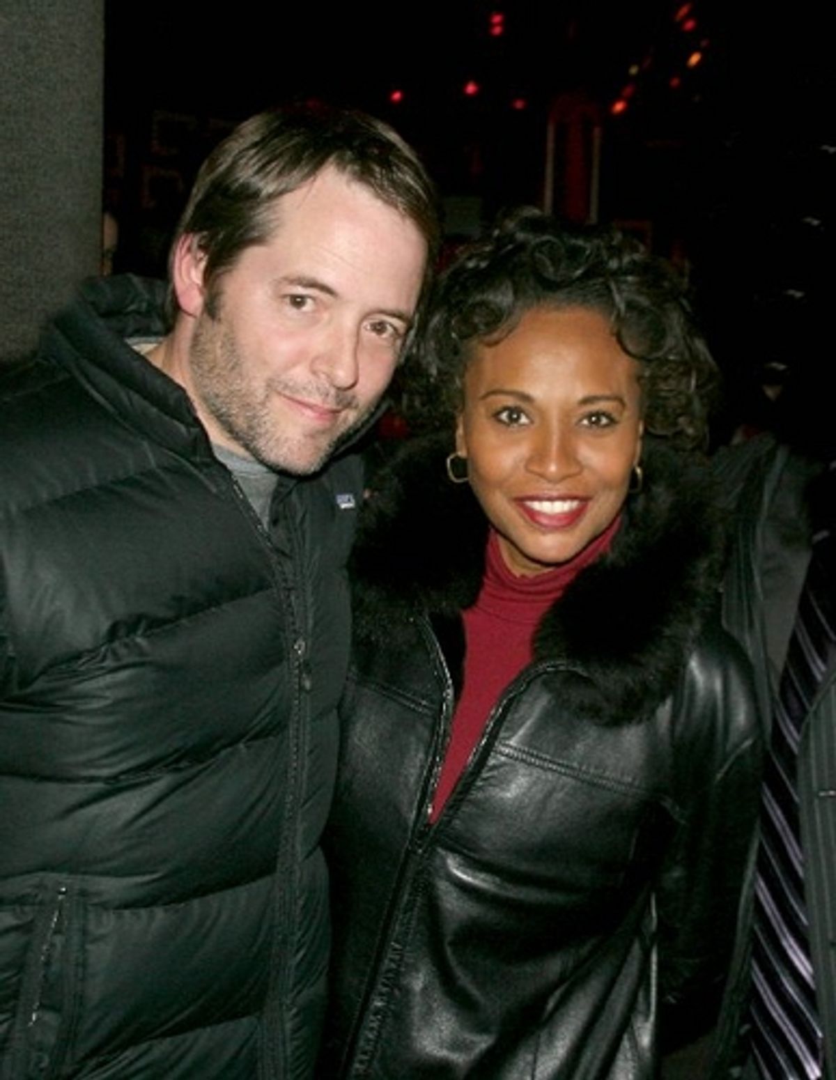 Matthew Broderick and Jennifer Lewis at 