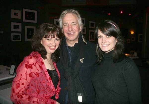 Janet Fanale, Alan Rickman and Leigh Ann Photo