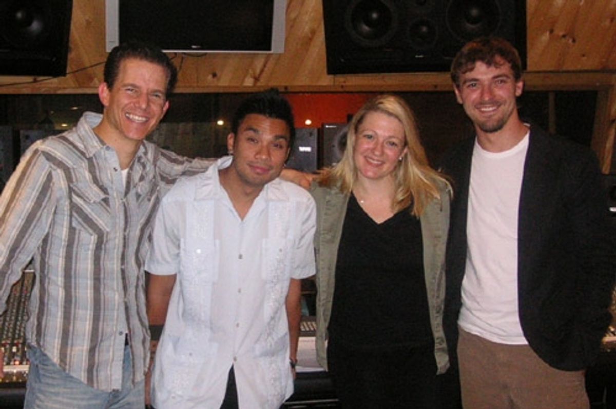 Christian Hoff (Jersey Boys), Andros Rodriguez, Lynn Pinto and Charles Czarnecki at 