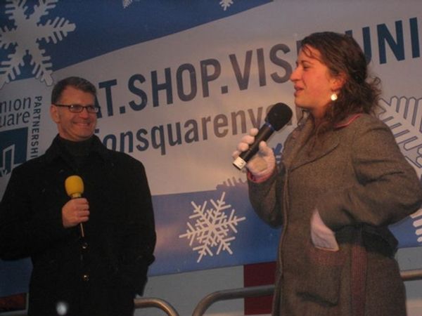 George Forbes, President of the League of Off-Broadway Theatres & Producers, with Ale Photo