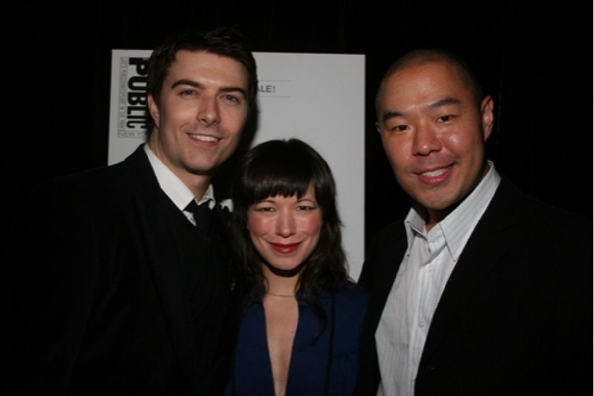 Noah Bean, Julienne Hanzelka Kim and Hoon Lee
 at 
