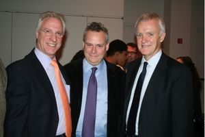 Robert LuPone, Doug Hughes and Bob Kerrey
 Photo