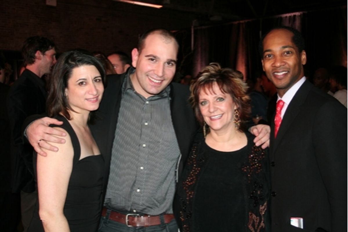 Denise Roberts Hurlin, David Benaym (MOVMNT Magazine), Denise Wall and Christopher Davis at 